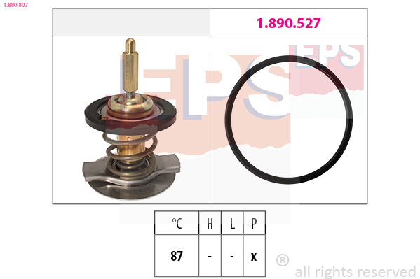 Thermostat, coolant - 1.880.807 EPS