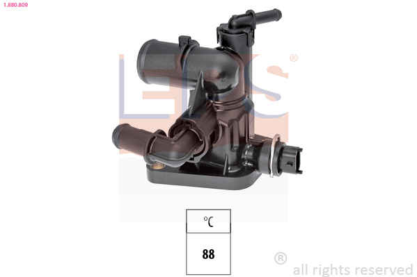 Thermostat, coolant - 1.880.809 EPS
