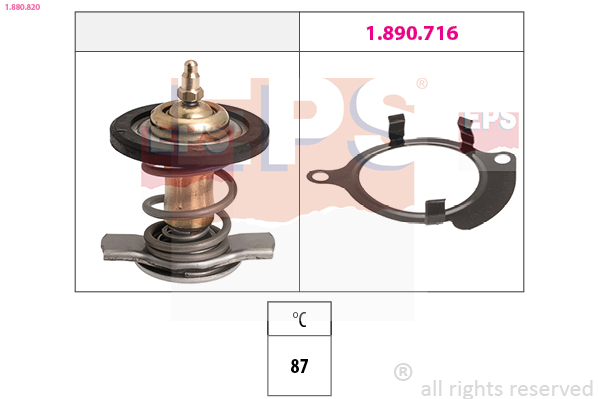 Thermostat, coolant - 1.880.820 EPS