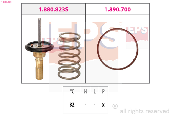 Thermostat, coolant - 1.880.823 EPS