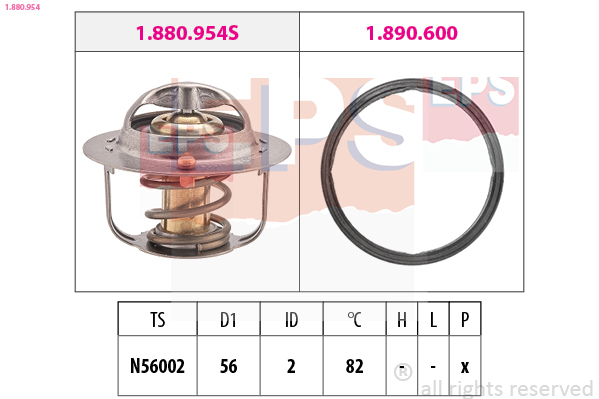 Thermostat, coolant - 1.880.954 EPS