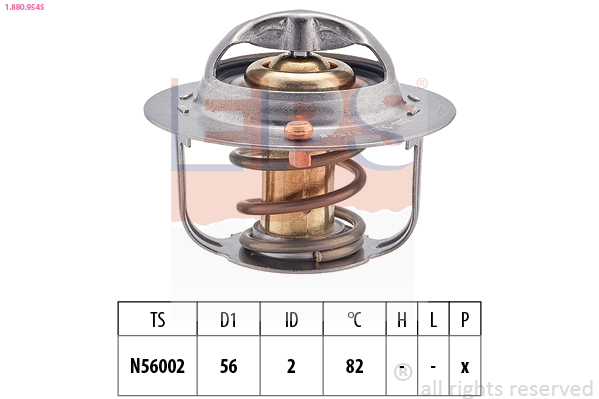 Thermostat, coolant - 1.880.954S EPS
