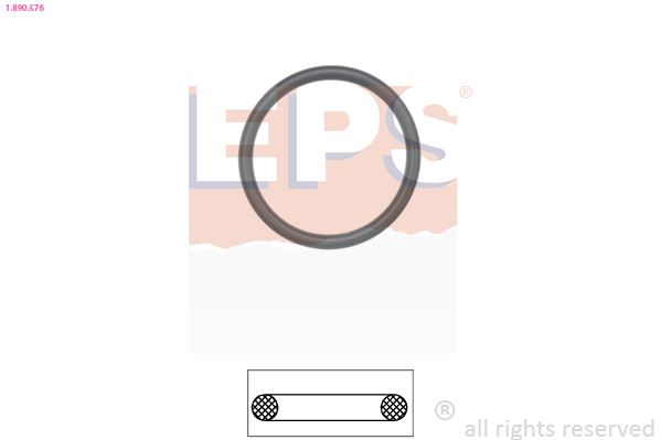 Gasket, thermostat housing - 1.890.576 EPS