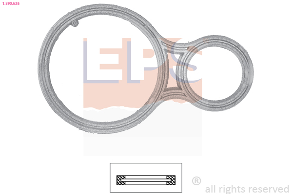 Gasket, thermostat - 1.890.638 EPS