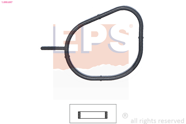 Gasket, thermostat - 1.890.697 EPS