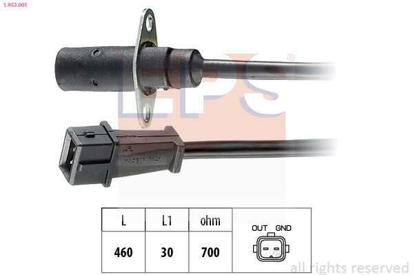 Sensor, crankshaft pulse - 1.953.001 EPS