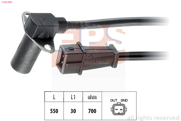 Sensor, crankshaft pulse - 1.953.002 EPS