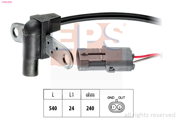Sensor, crankshaft pulse - 1.953.016 EPS