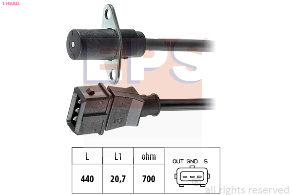 Sensor, crankshaft pulse - 1.953.022 EPS