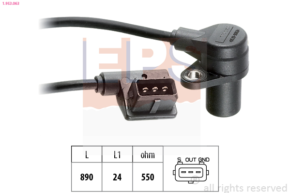 Sensor, crankshaft pulse - 1.953.063 EPS
