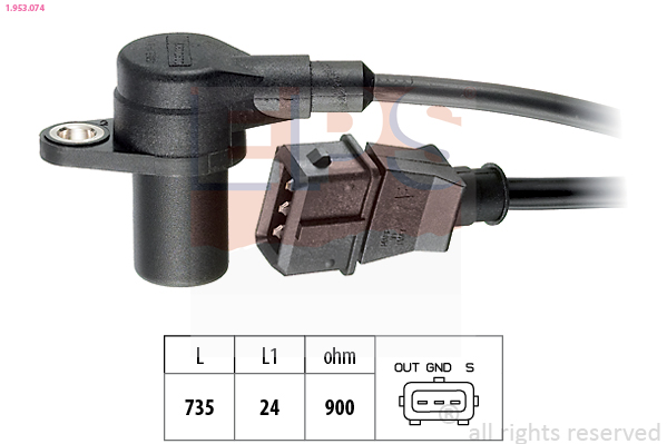 Sensor, crankshaft pulse - 1.953.074 EPS