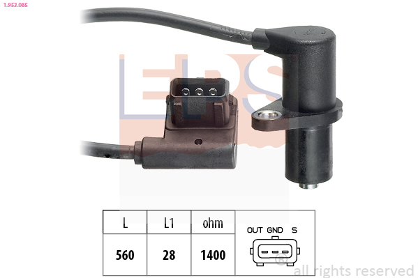 Sensor, camshaft position - 1.953.085 EPS