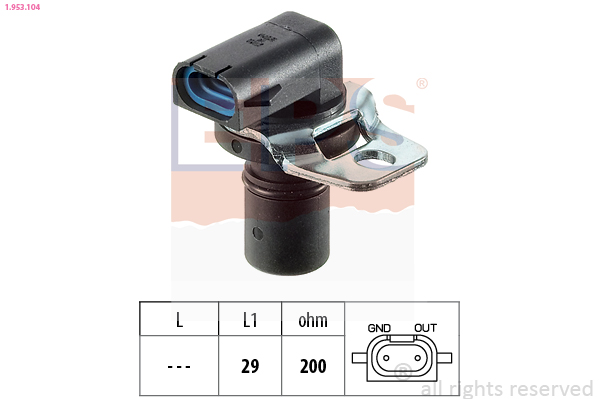 Sensore n° giri, Cambio automatico - 1.953.104 EPS