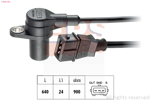 Sensor, crankshaft pulse - 1.953.132 EPS