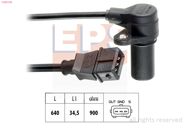 Sensor, crankshaft pulse - 1.953.155 EPS