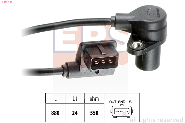 Sensor, crankshaft pulse - 1.953.158 EPS