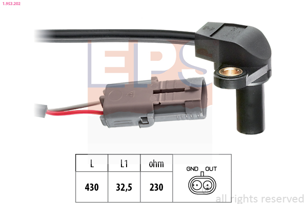 Sensor, crankshaft pulse - 1.953.202 EPS