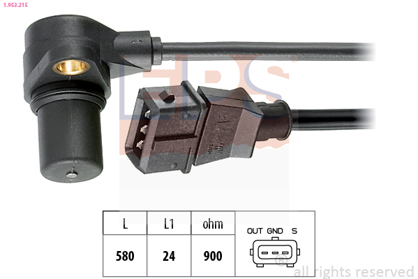 Sensor, crankshaft pulse - 1.953.215 EPS
