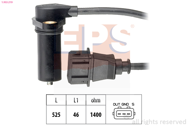 Sensor, crankshaft pulse - 1.953.219 EPS