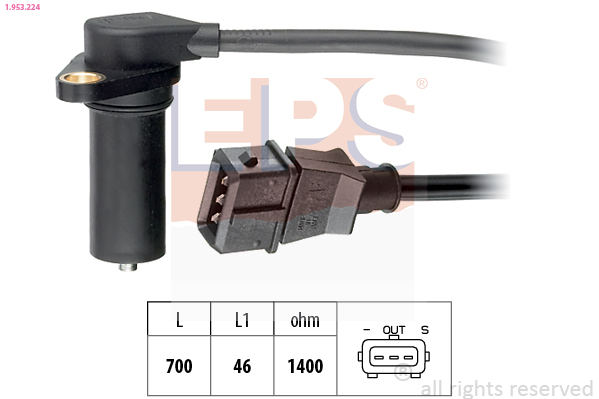 Sensor, crankshaft pulse - 1.953.224 EPS