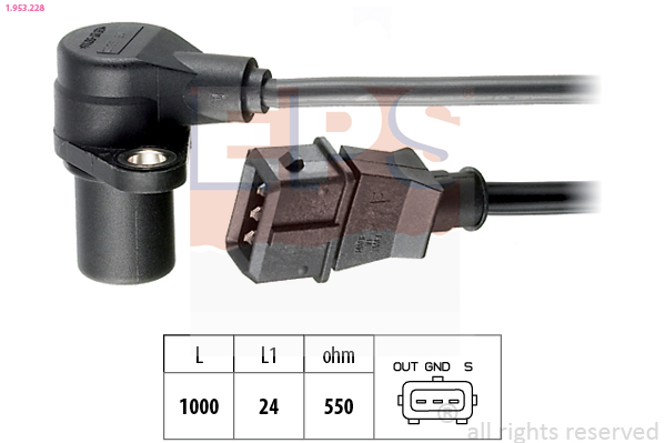 Sensor, crankshaft pulse - 1.953.228 EPS