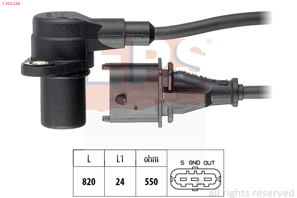 Sensor, crankshaft pulse - 1.953.234 EPS