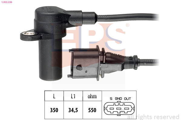 Sensor, crankshaft pulse - 1.953.236 EPS