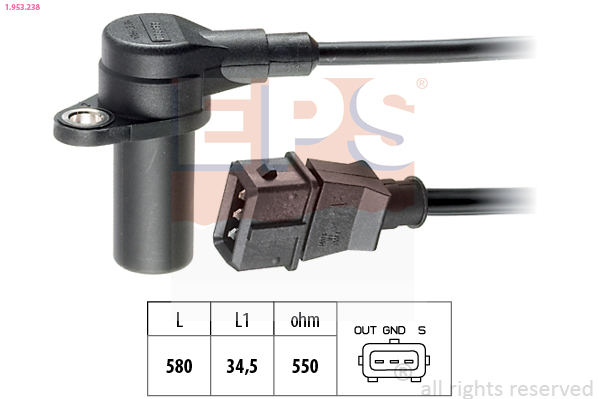 Sensor, crankshaft pulse - 1.953.238 EPS