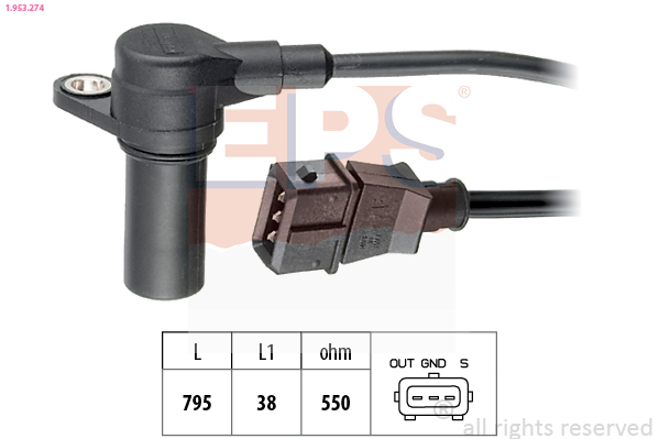 Sensor, crankshaft pulse - 1.953.274 EPS