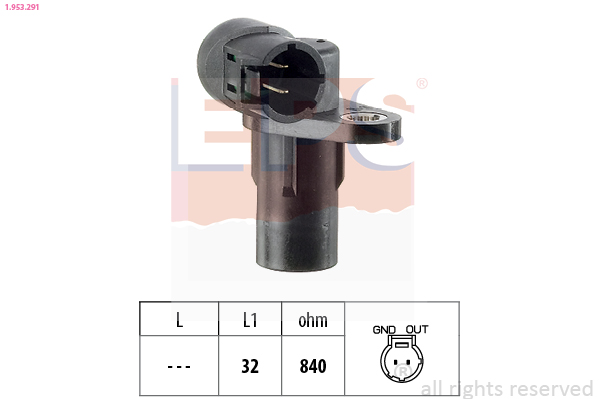 Sensor, crankshaft pulse - 1.953.291 EPS