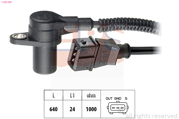 Sensor, crankshaft pulse - 1.953.301 EPS