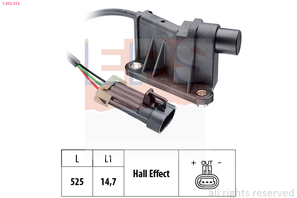 Sensor, camshaft position - 1.953.315 EPS