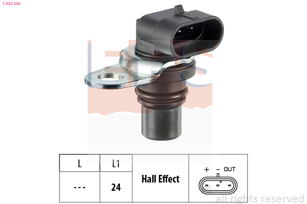 Sensor, camshaft position - 1.953.343 EPS