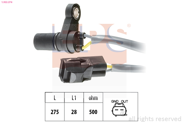 RPM Sensor, automatic transmission - 1.953.374 EPS