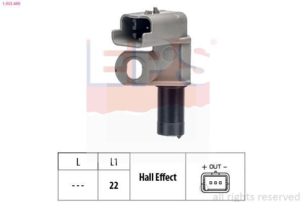 Sensor, camshaft position - 1.953.460 EPS