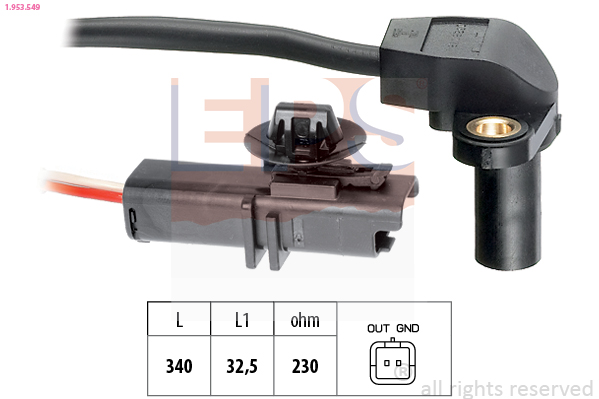 Sensor, crankshaft pulse - 1.953.549 EPS