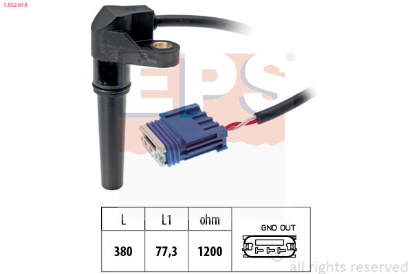 Sensore n° giri, Cambio automatico - 1.953.618 EPS