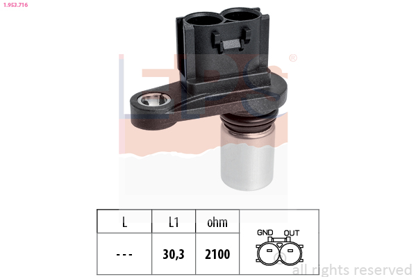 Sensor, crankshaft pulse - 1.953.716 EPS