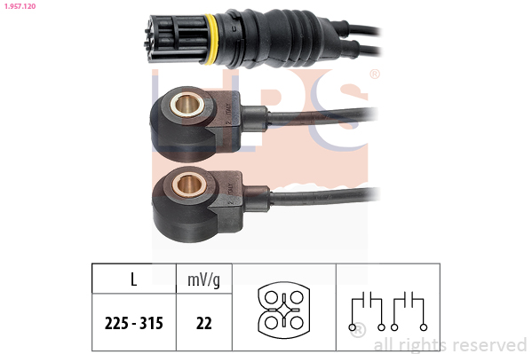 Knock Sensor - 1.957.120 EPS