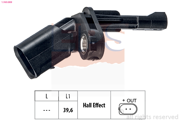 Sensor, wheel speed - 1.960.009 EPS