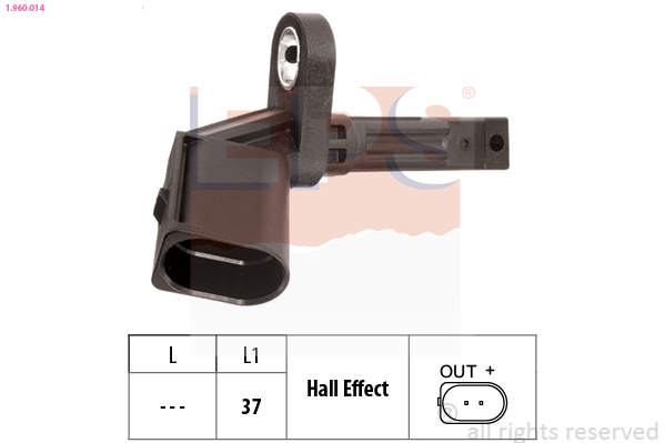 Sensor, wheel speed - 1.960.014 EPS