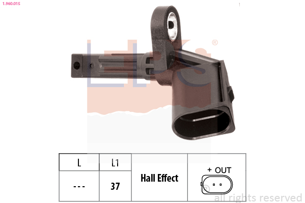 Sensor, wheel speed - 1.960.015 EPS