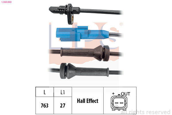 Sensor, wheel speed - 1.960.060 EPS