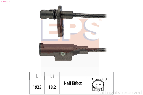 Sensor, wheel speed - 1.960.247 EPS