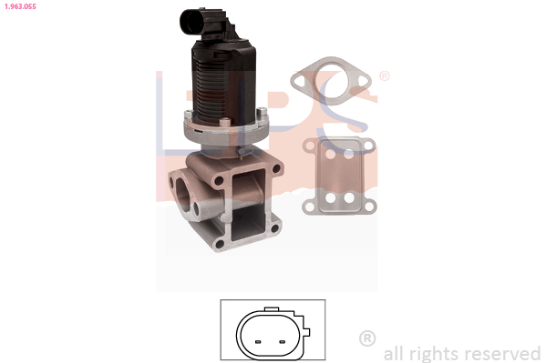 Valvola ricircolo gas scarico-EGR - 1.963.055 EPS