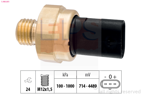 Sender Unit, oil pressure - 1.980.001 EPS