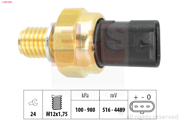 Sender Unit, oil pressure - 1.980.009 EPS