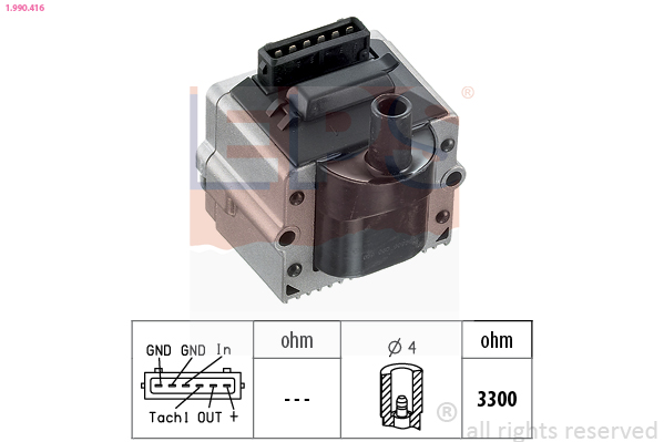 Ignition Coil Unit - 1.990.416 EPS