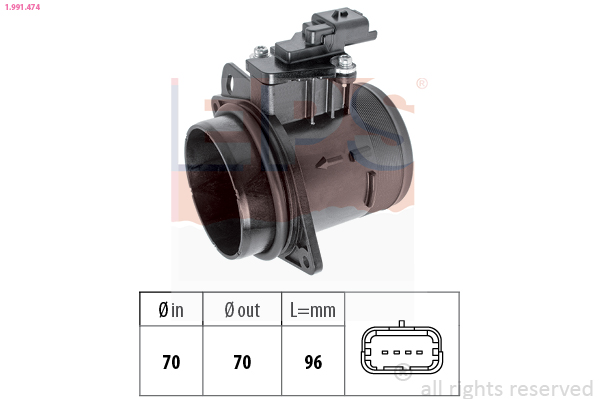 Air Mass Sensor - 1.991.474 EPS