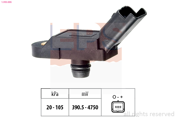 Air Pressure Sensor, height adaptation - 1.993.005 EPS
